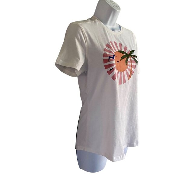 Reel Legends Graphic Tee Shirt Coastal Beach Retro Design Women's Small NEW - Picture 5 of 8